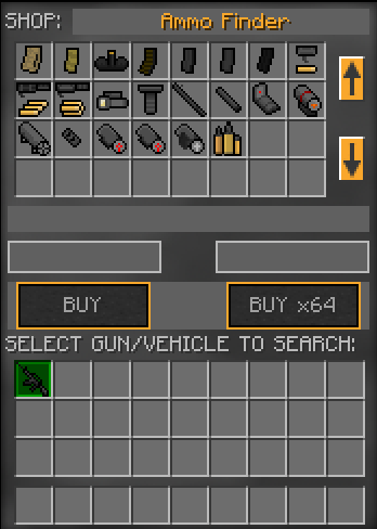 Ammo Finder interface showing compatible ammunition for a selected weapon